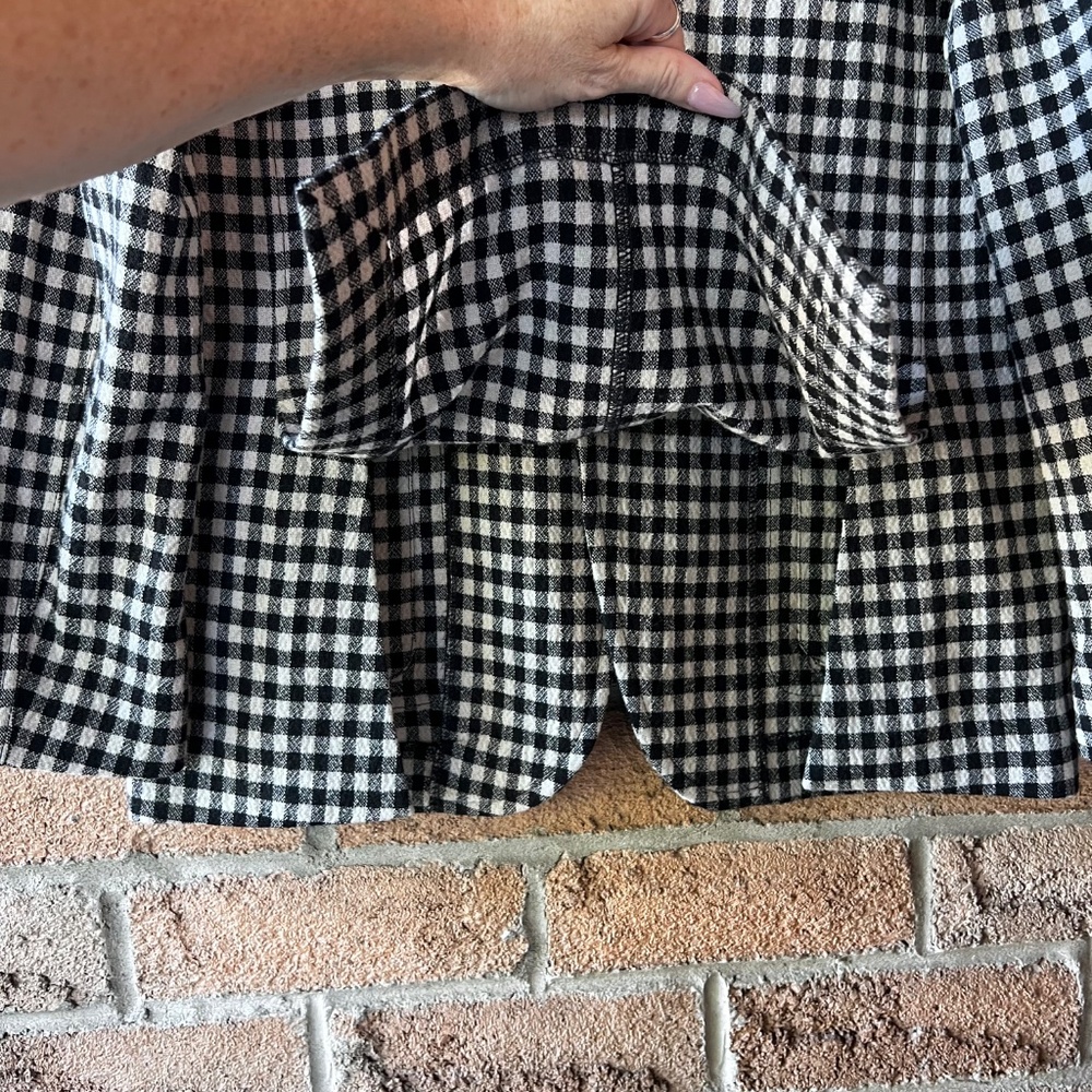 CIRCOLO 1901 Black White Check Blazer Italian Knit Jacket Gingham Stretch Tailor - Picture 8 of 16